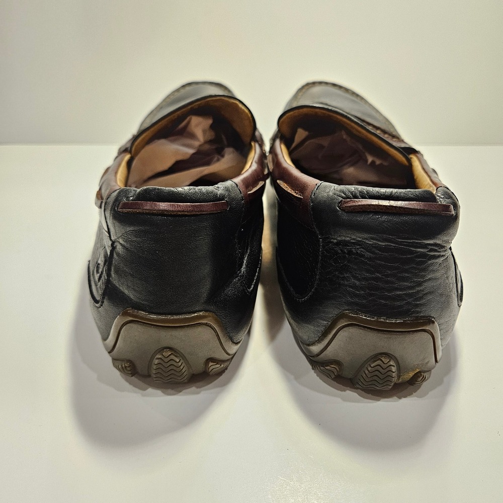 Sperry Top-Sider Hampden Penny Loafer Mens 9M Black Burgundy Leather Driving Moc - Picture 4 of 7